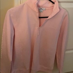Baby Pink Vineyard Vines Quarter Zip